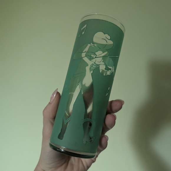 Vintage Cowgirl 1960s Dancing Figure Glass Set - Picture 12 of 13